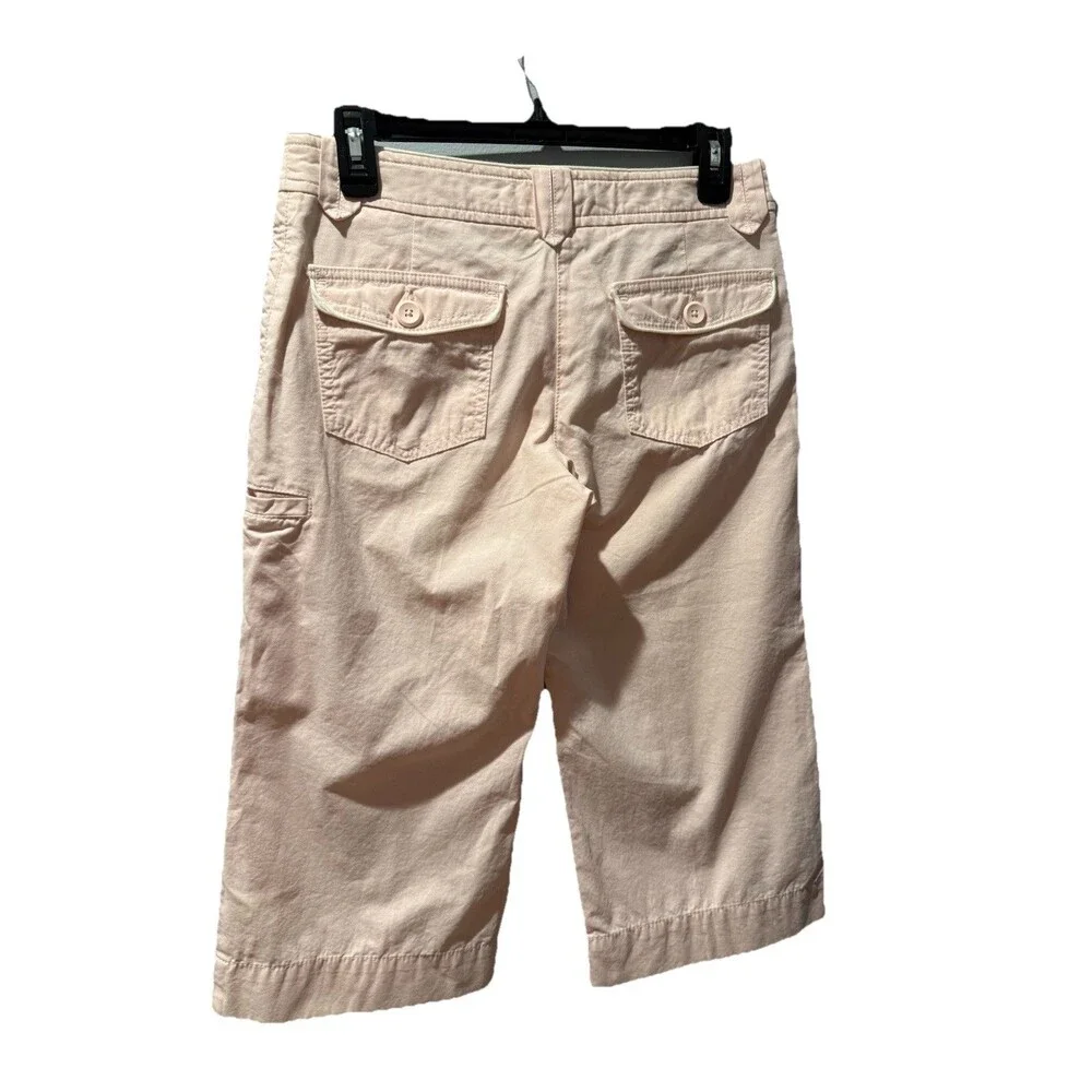 Anthropologie Charley & Robin Pink Rose Bermuda Cargo Shorts Size 2 NWT - Picture 3 of 8